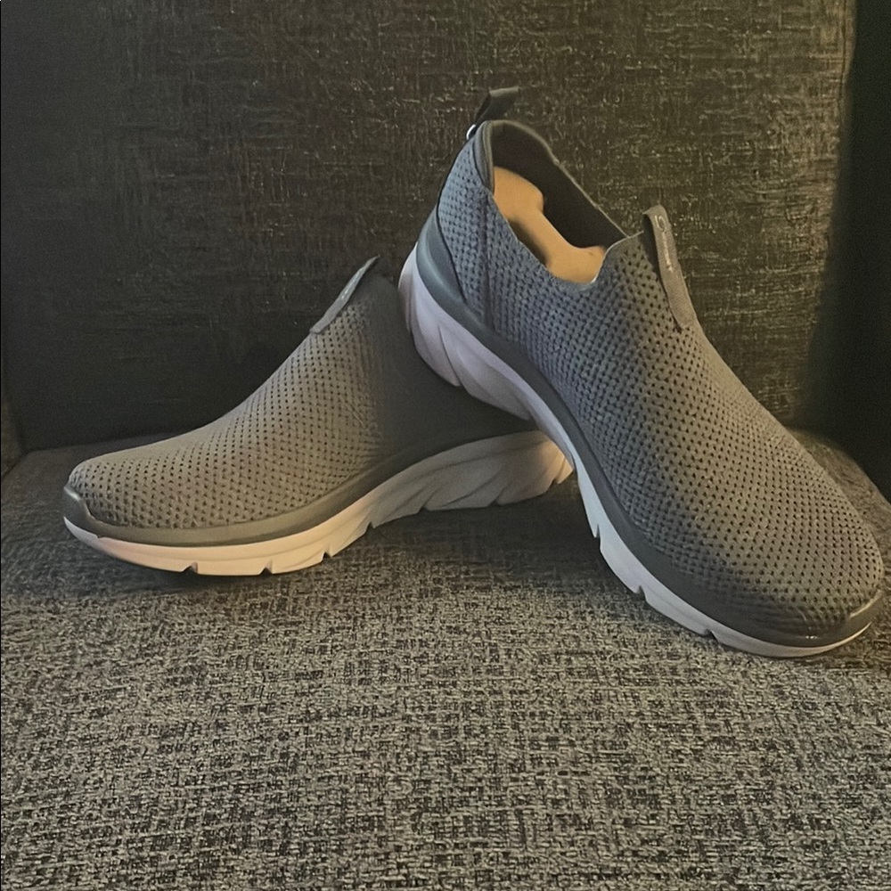 Gray Slip-On Athletic Shoes